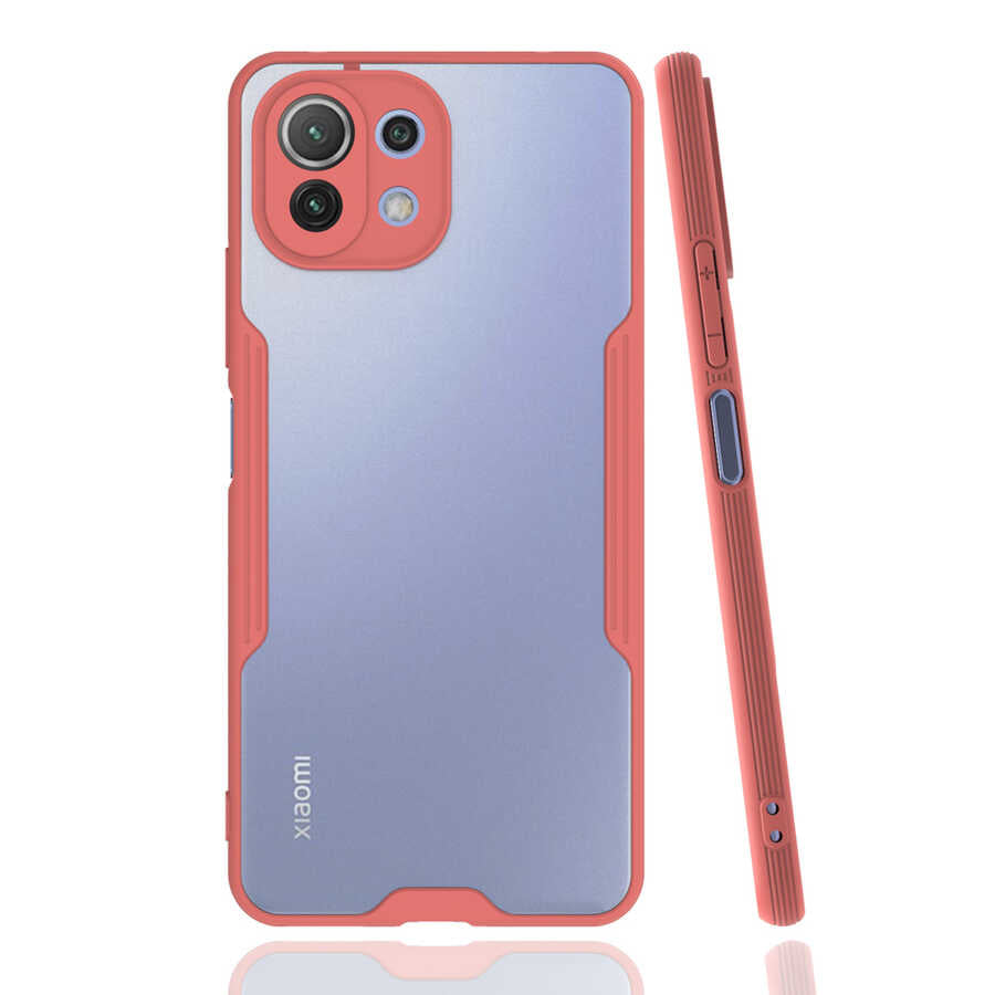 Xiaomi Mi 11 Lite Kılıf Zore Parfe Kapak Pembe
