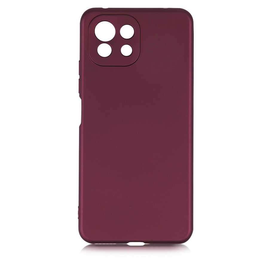 Xiaomi Mi 11 Lite Kılıf Zore Premier Silikon Kapak Mürdüm