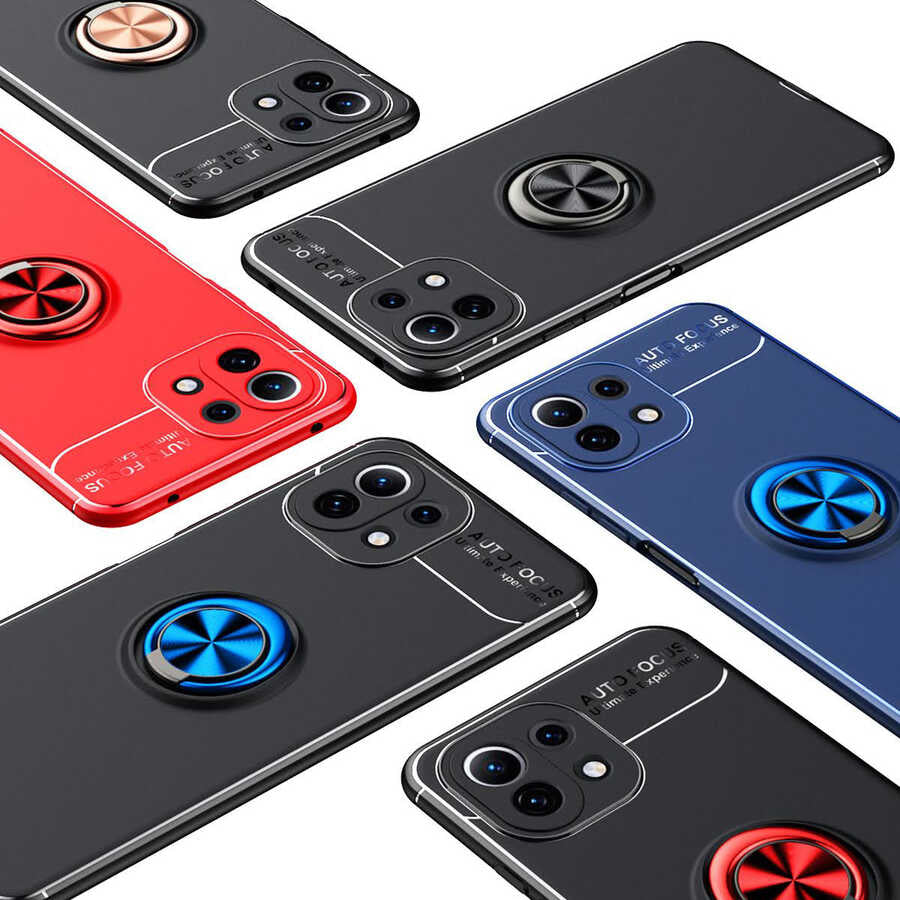 Xiaomi Mi 11 Lite Kılıf Zore Ravel Silikon Kapak Kırmızı