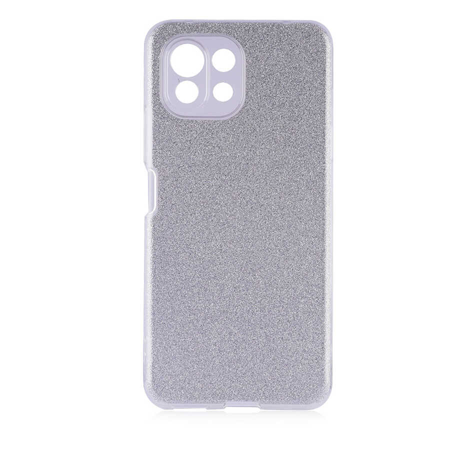 Xiaomi Mi 11 Lite Kılıf Zore Shining Silikon Gri