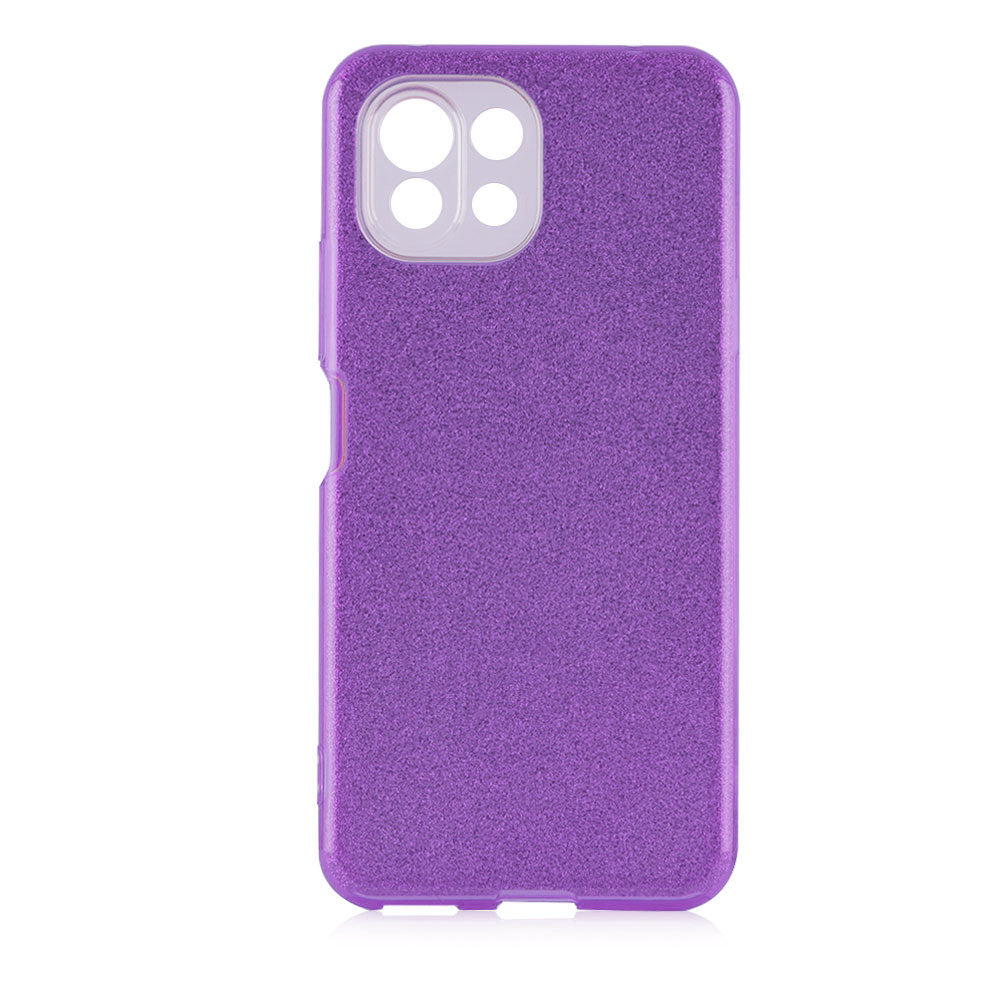 Xiaomi Mi 11 Lite Kılıf Zore Shining Silikon Mor