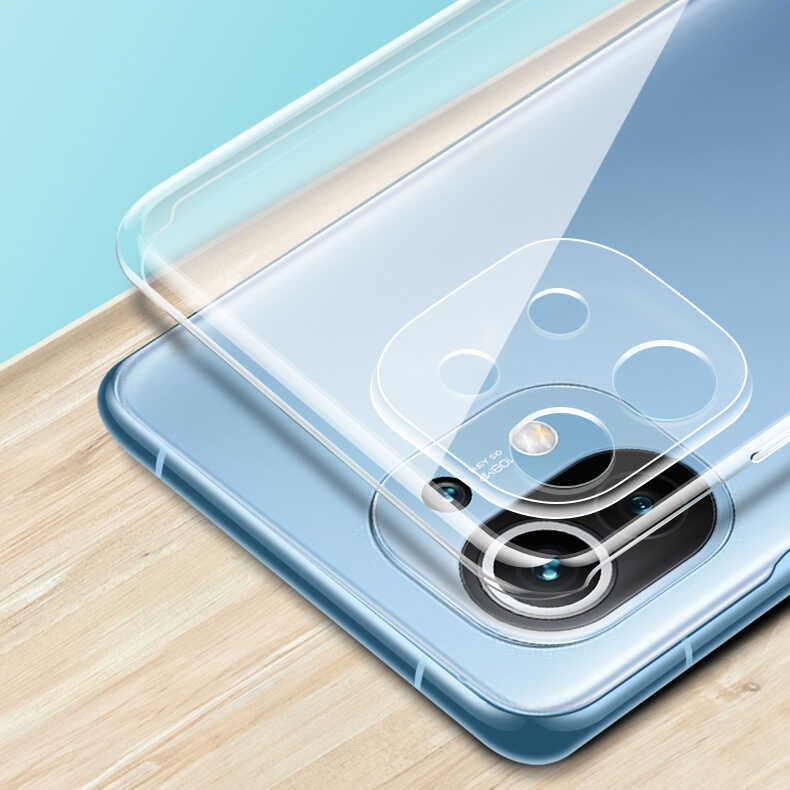 Xiaomi Mi 11 Lite Kılıf Zore Süper Silikon Kapak Renksiz