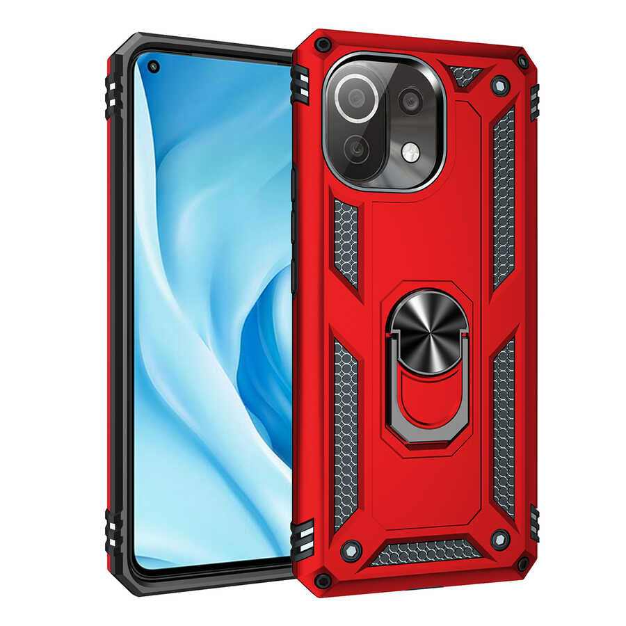 Xiaomi Mi 11 Lite Kılıf Zore Vega Kapak Rose Gold