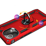 Xiaomi Mi 11 Lite Kılıf Zore Vega Kapak Kırmızı
