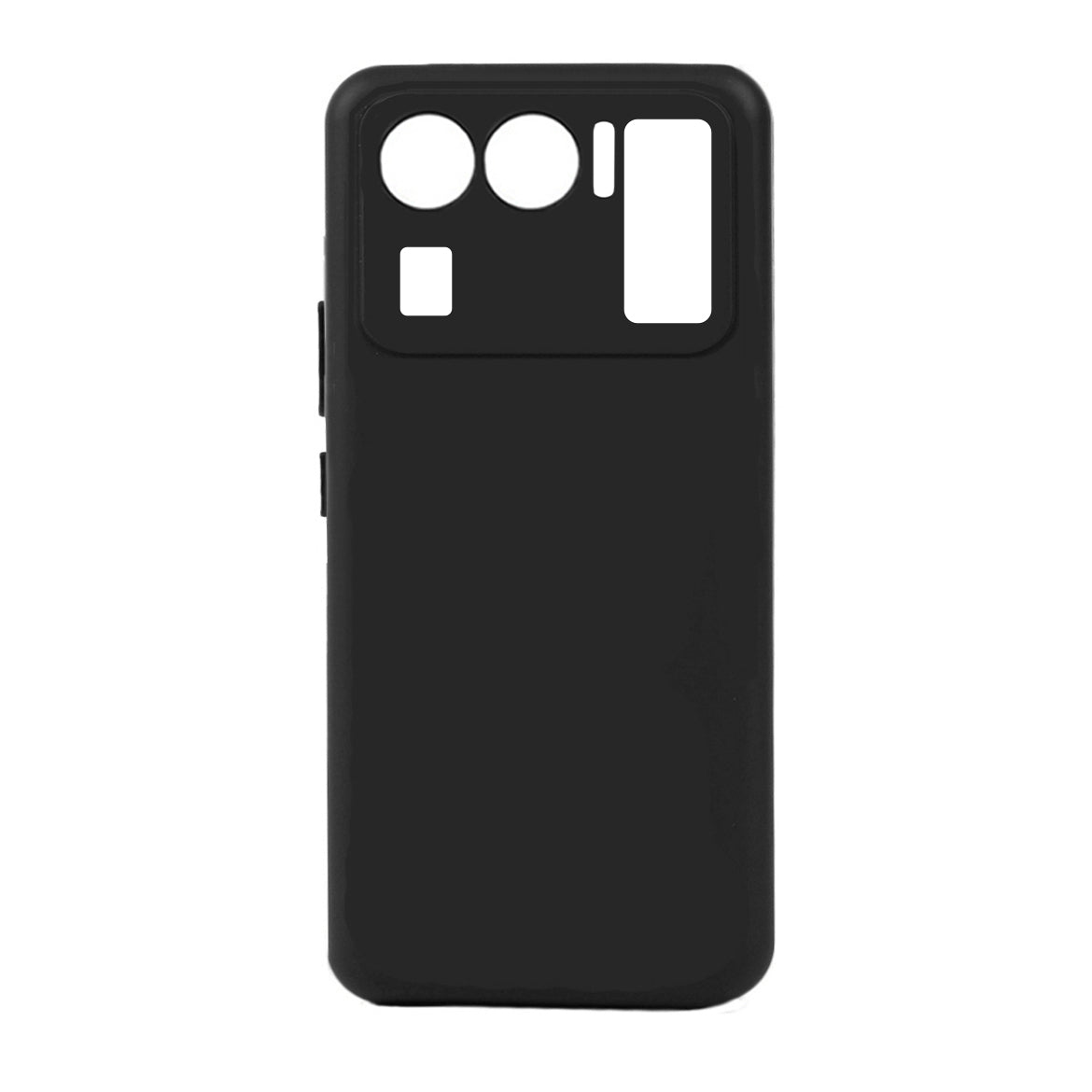 Xiaomi Mi 11 Ultra Kılıf Zore Biye Silikon Siyah
