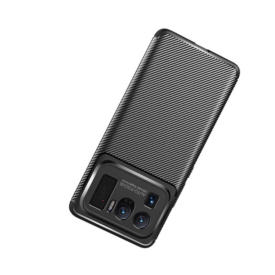 Xiaomi Mi 11 Ultra Kılıf Zore Negro Silikon Kapak Kahverengi