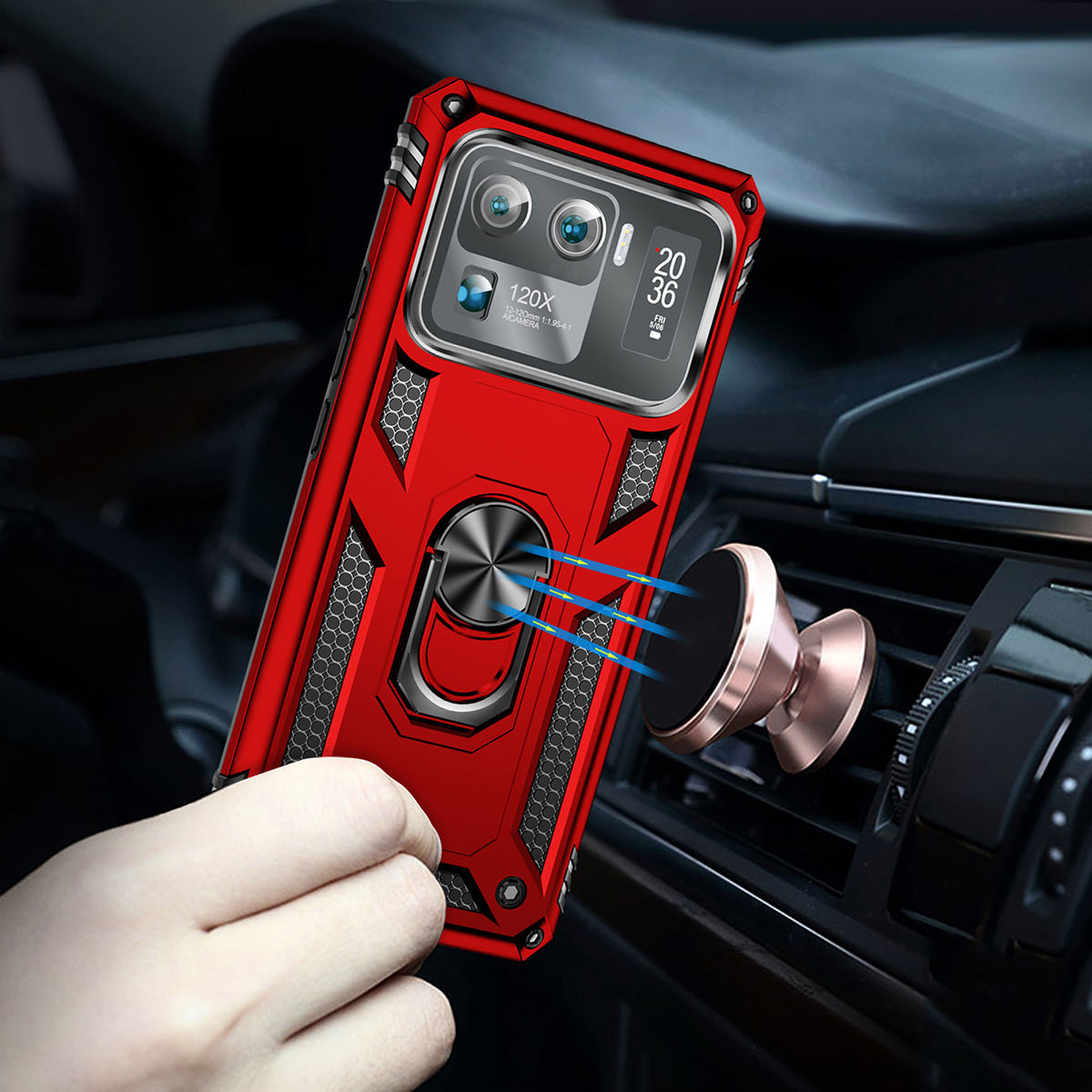 Xiaomi Mi 11 Ultra Kılıf Zore Vega Kapak Siyah