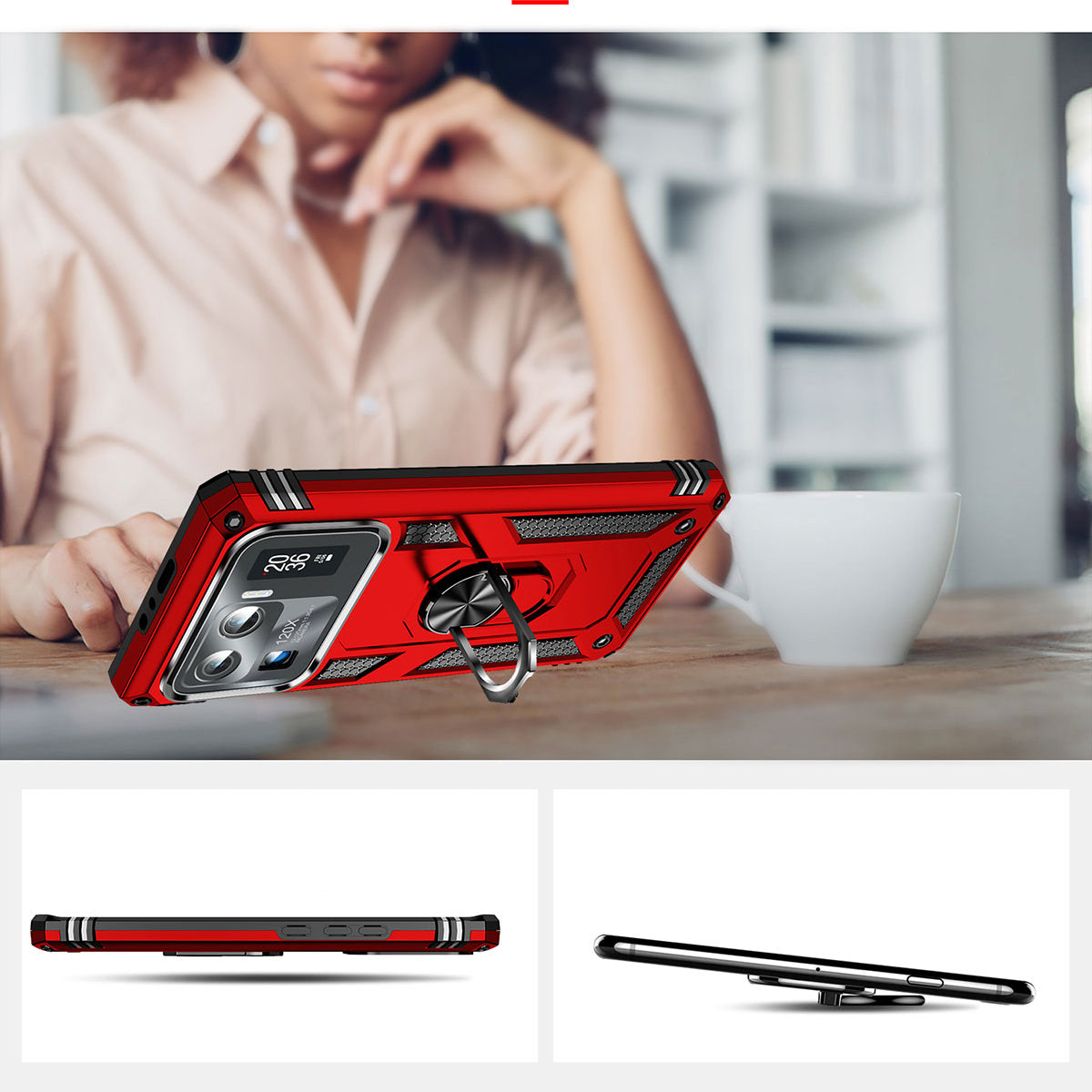 Xiaomi Mi 11 Ultra Kılıf Zore Vega Kapak Mavi