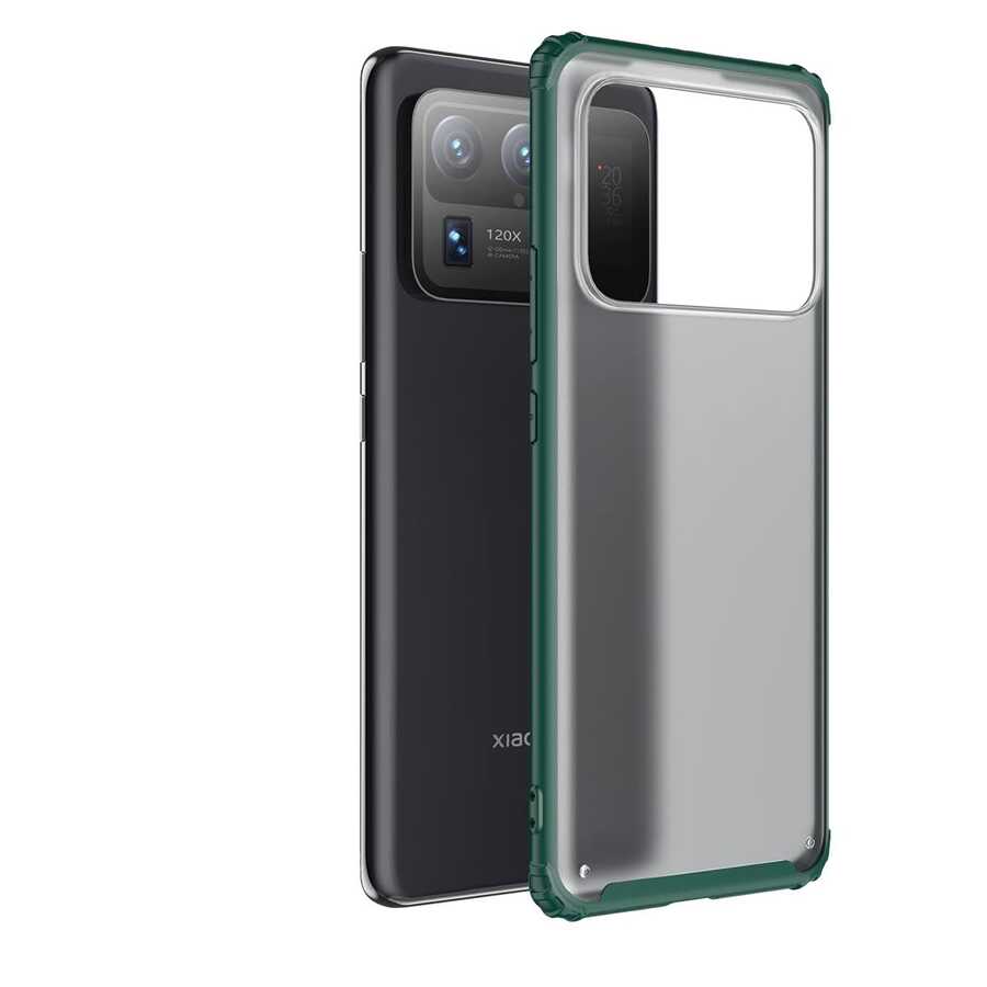 Xiaomi Mi 11 Ultra Kılıf Zore Volks Kapak Koyu Yeşil