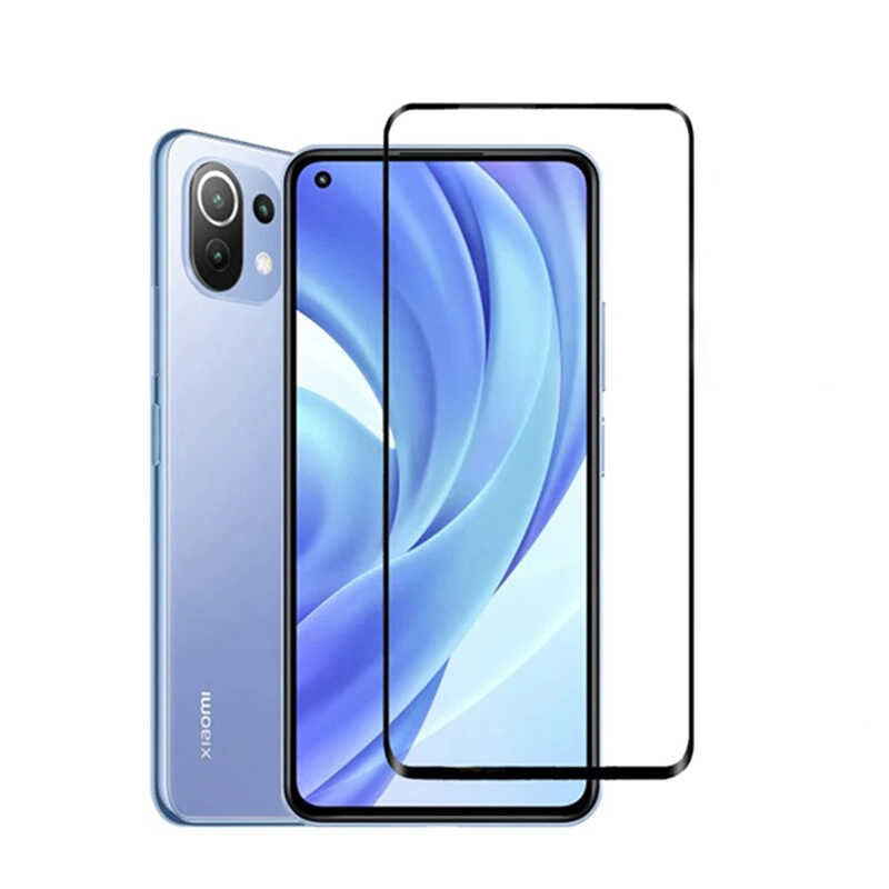 Xiaomi Mi 11 Zore Süper Pet Ekran Koruyucu Jelatin Siyah