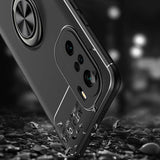 Xiaomi Mi 11İ Kılıf Zore Ravel Silikon Kapak Siyah-Rose Gold