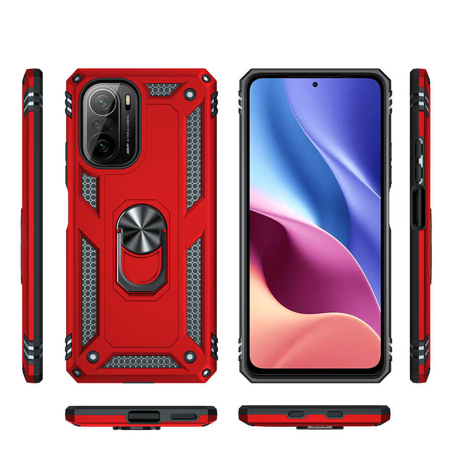 Xiaomi Mi 11İ Kılıf Zore Vega Kapak Siyah
