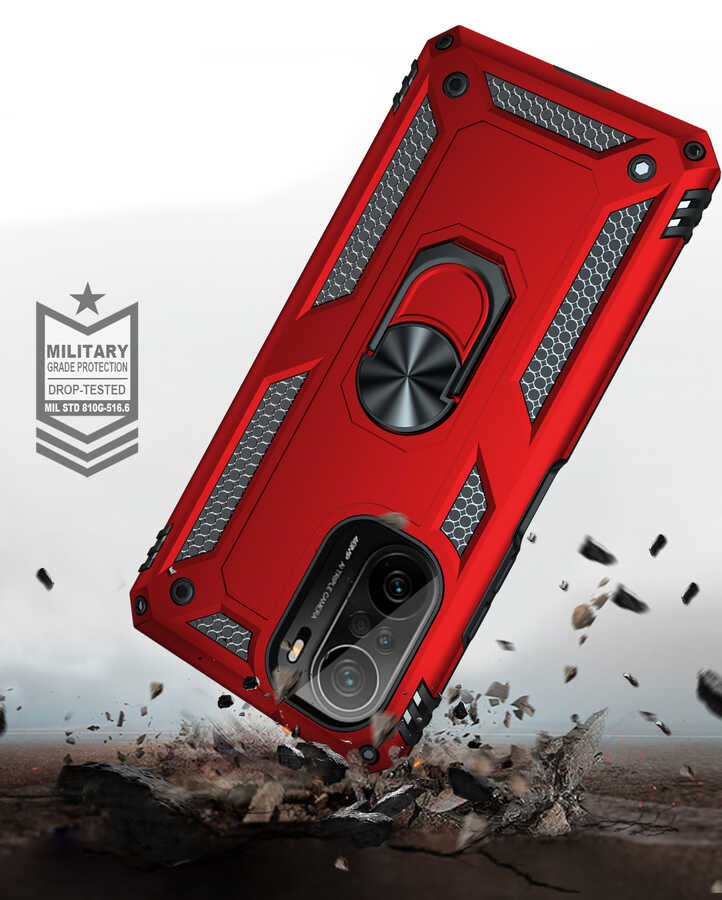 Xiaomi Mi 11İ Kılıf Zore Vega Kapak Siyah