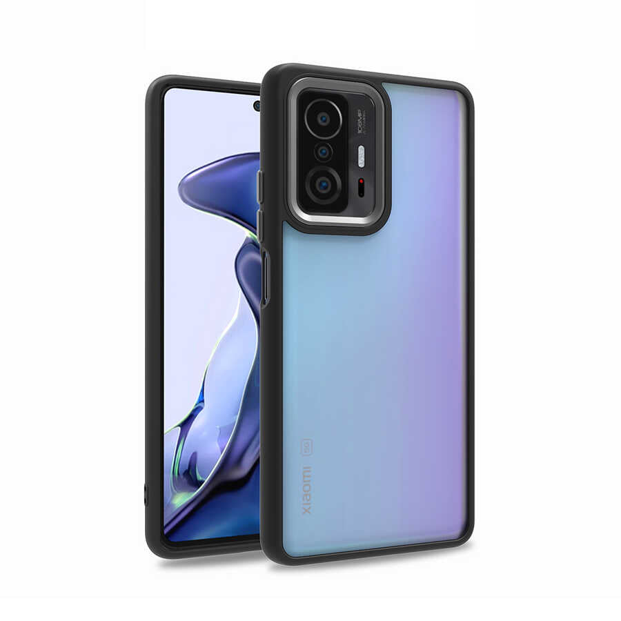 Xiaomi Mi 11T 5G Kılıf Zore Flora Kapak Siyah