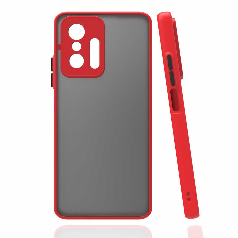 Xiaomi Mi 11T 5G Kılıf Zore Hux Kapak Kırmızı