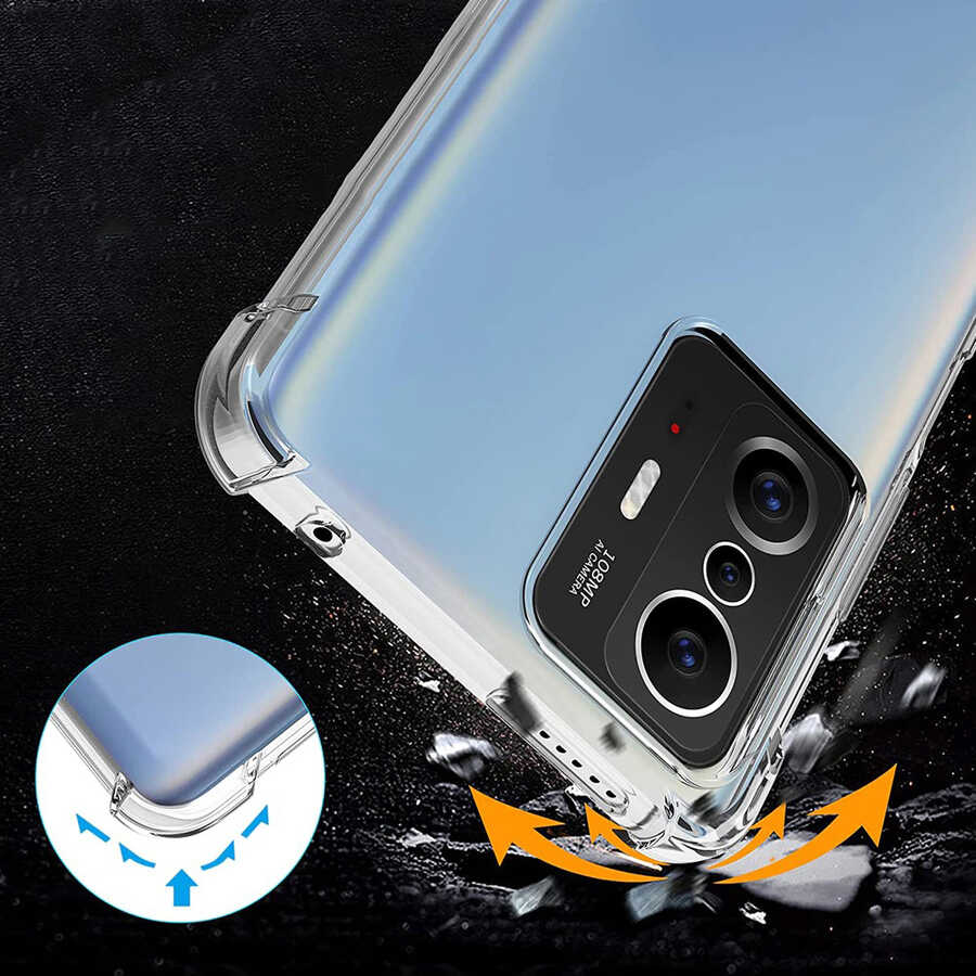 Xiaomi Mi 11T 5G Kılıf Zore Nitro Anti Shock Silikon Renksiz