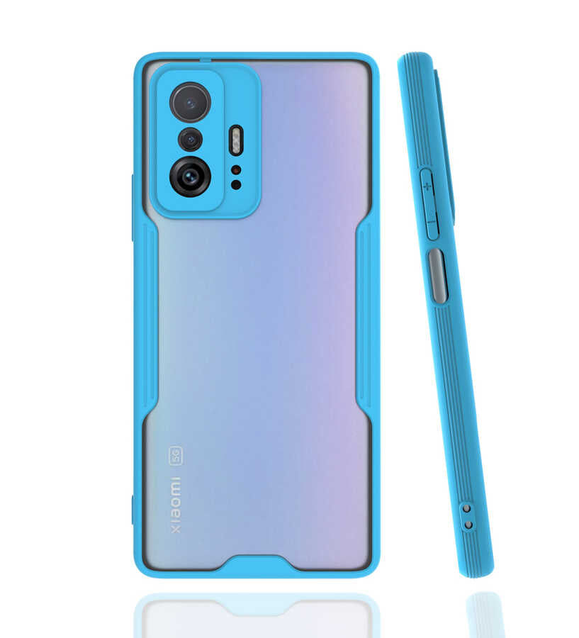 Xiaomi Mi 11T 5G Kılıf Zore Parfe Kapak Mavi