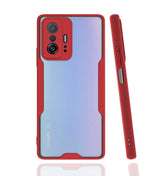 Xiaomi Mi 11T 5G Kılıf Zore Parfe Kapak Kırmızı