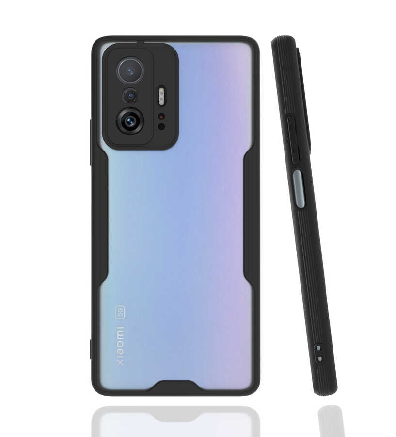 Xiaomi Mi 11T 5G Kılıf Zore Parfe Kapak Siyah