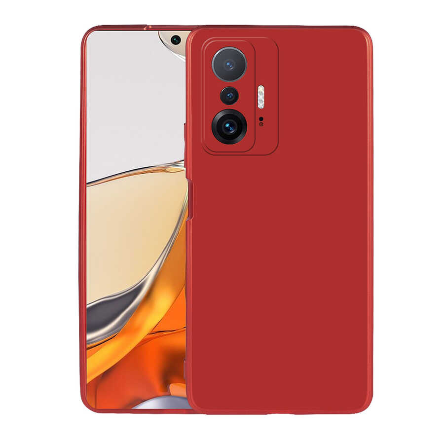Xiaomi Mi 11T 5G Kılıf Zore Premier Silikon Kapak Kırmızı