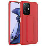 Xiaomi Mi 11T 5G Kılıf Zore Qstand Kapak Siyah