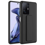 Xiaomi Mi 11T 5G Kılıf Zore Qstand Kapak Siyah