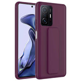 Xiaomi Mi 11T 5G Kılıf Zore Qstand Kapak Mürdüm