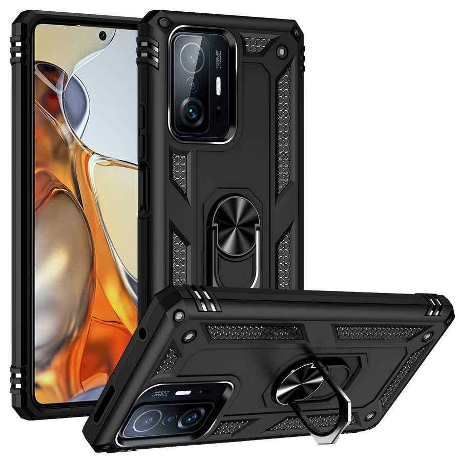 Xiaomi Mi 11T 5G Kılıf Zore Vega Kapak Gri