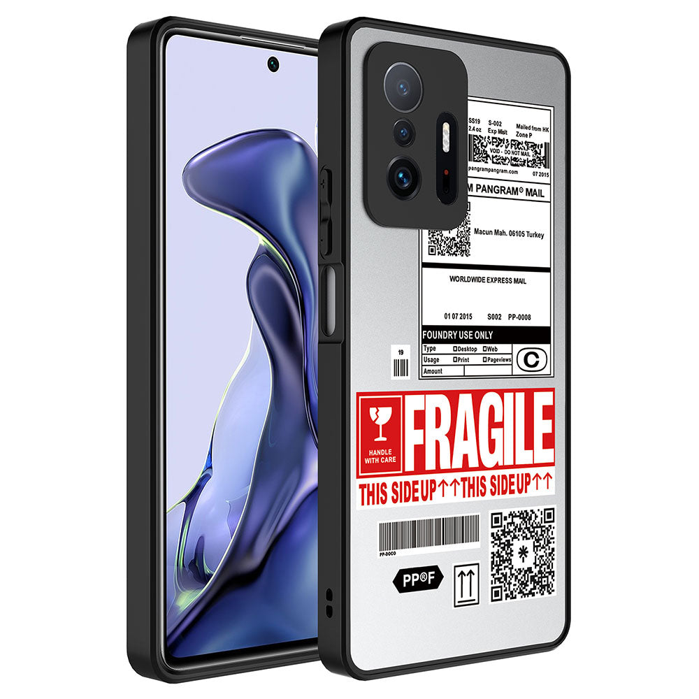 Xiaomi Mi 11T Pro 5G Kılıf Aynalı Desenli Kamera Korumalı Parlak Zore Mirror Kapak Fragile