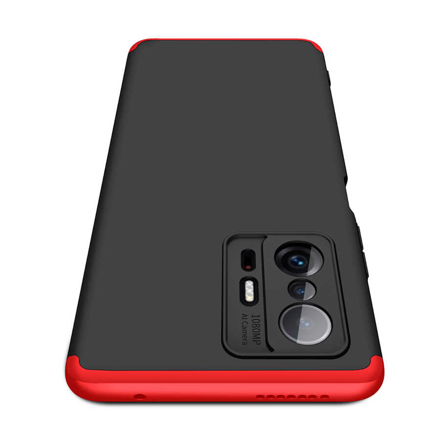 Xiaomi Mi 11T Pro 5G Kılıf Zore Ays Kapak Siyah-Mavi
