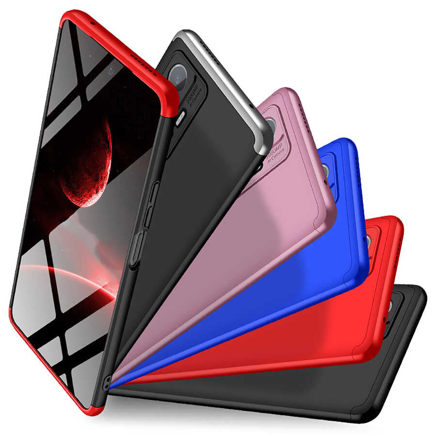 Xiaomi Mi 11T Pro 5G Kılıf Zore Ays Kapak Siyah-Mavi