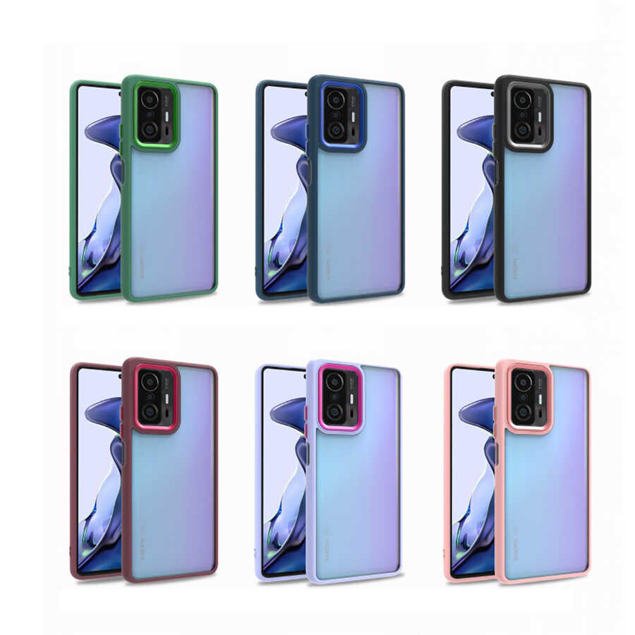Xiaomi Mi 11T Pro 5G Kılıf Zore Flora Kapak Siyah