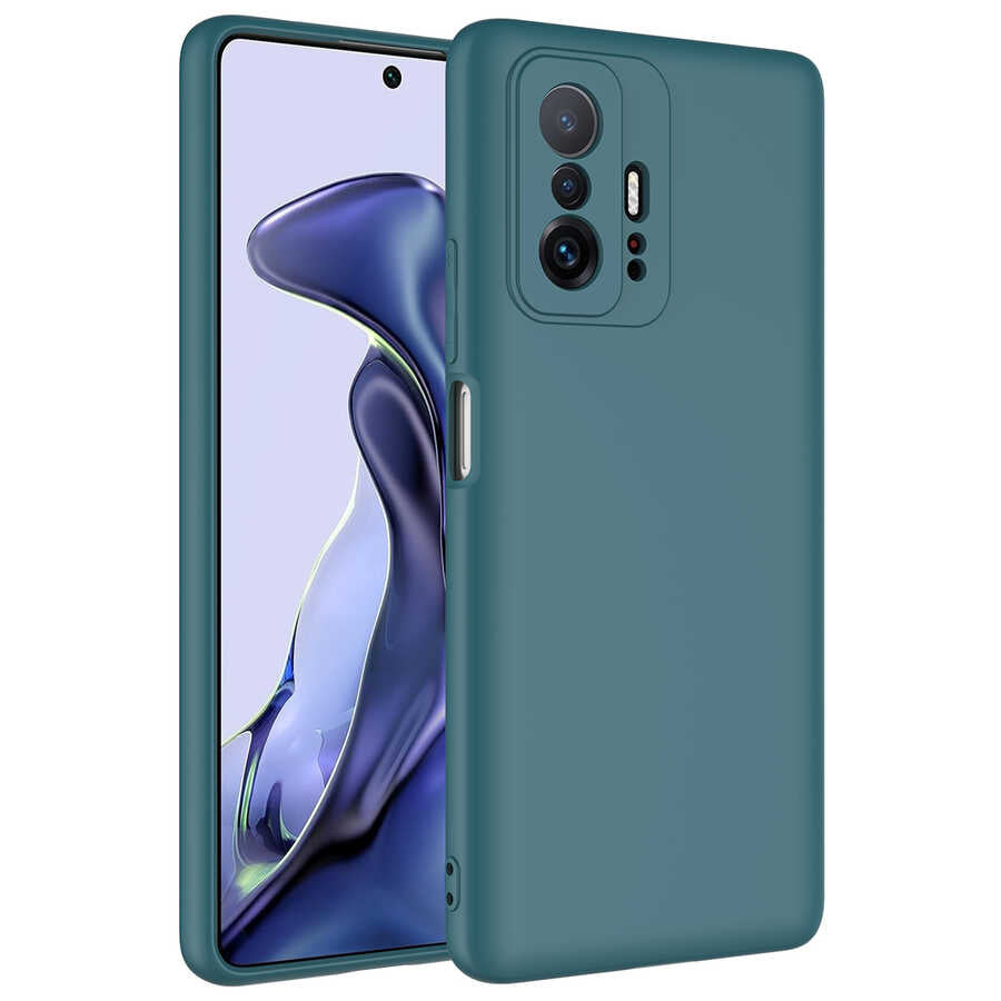 Xiaomi Mi 11T Pro 5G Kılıf Zore Mara Lansman Kapak Lacivert
