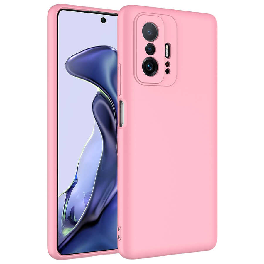 Xiaomi Mi 11T Pro 5G Kılıf Zore Mara Lansman Kapak Pembe Açık