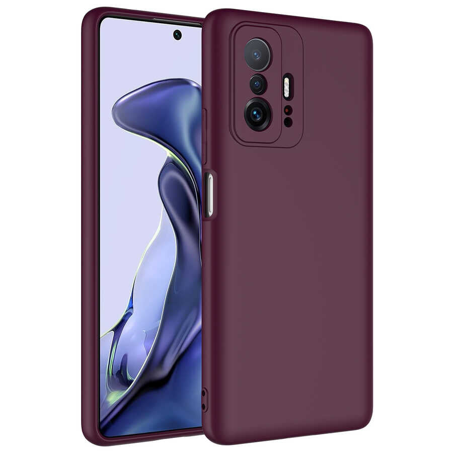 Xiaomi Mi 11T Pro 5G Kılıf Zore Mara Lansman Kapak Koyu Mor