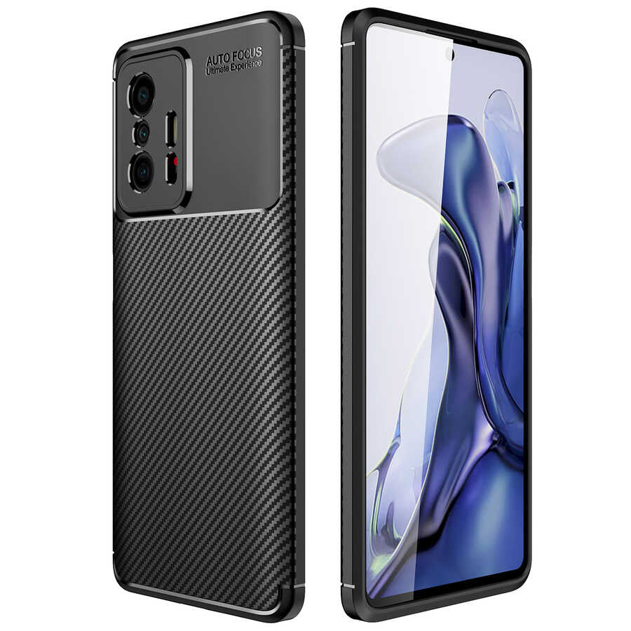 Xiaomi Mi 11T Pro 5G Kılıf Zore Negro Silikon Kapak Siyah