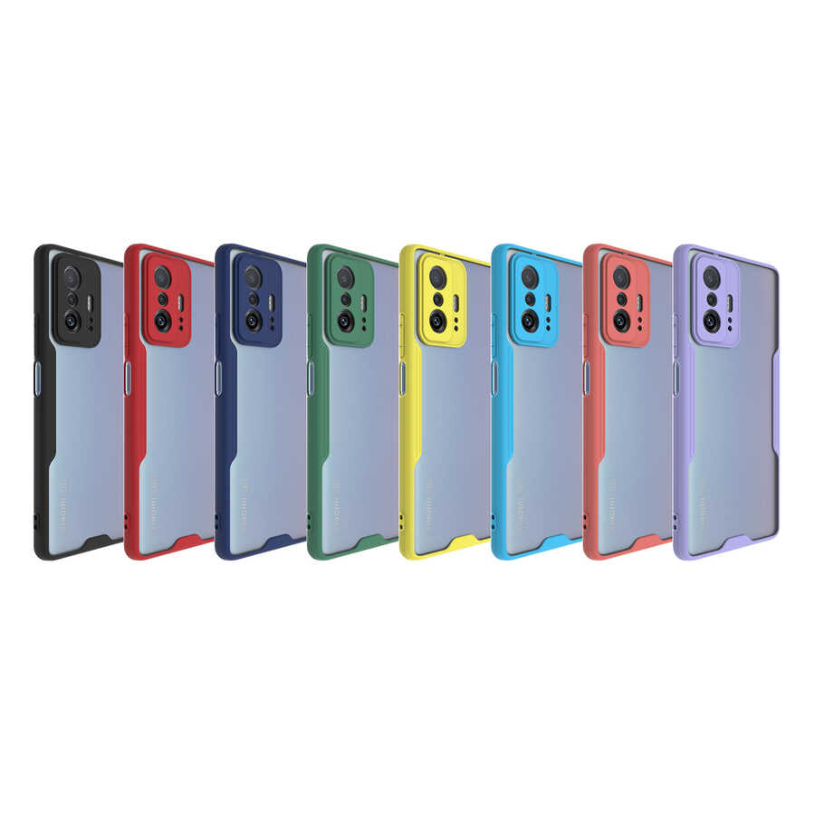 Xiaomi Mi 11T Pro 5G Kılıf Zore Parfe Kapak Kırmızı