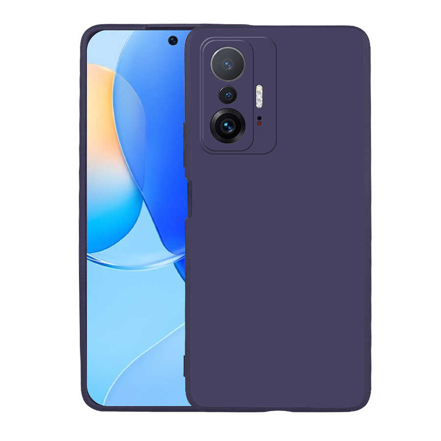 Xiaomi Mi 11T Pro 5G Kılıf Zore Premier Silikon Kapak Lacivert