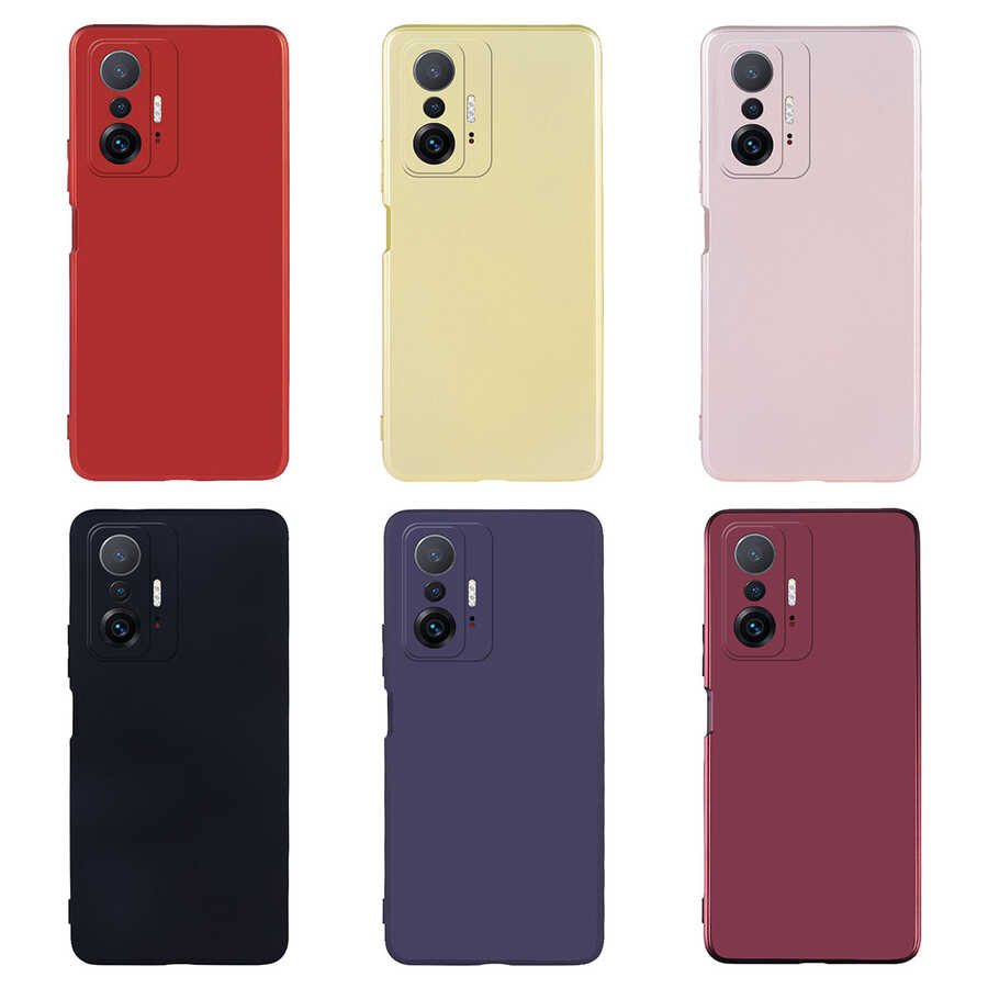 Xiaomi Mi 11T Pro 5G Kılıf Zore Premier Silikon Kapak Gold