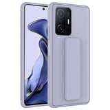 Xiaomi Mi 11T Pro 5G Kılıf Zore Qstand Kapak Gri