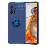 Xiaomi Mi 11T Pro 5G Kılıf Zore Ravel Silikon Kapak Siyah-Kırmızı