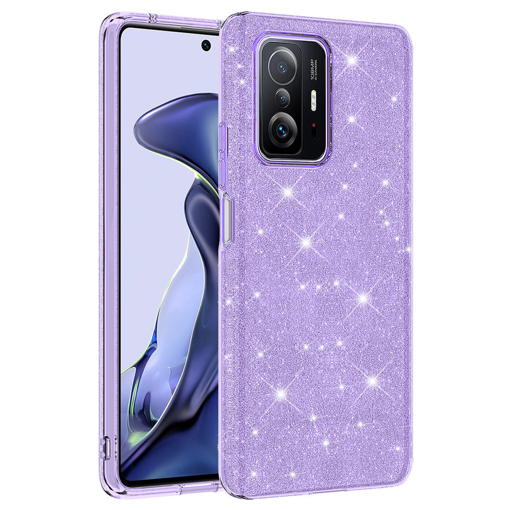 Xiaomi Mi 11T Pro 5G Kılıf Zore Shining Silikon Mor