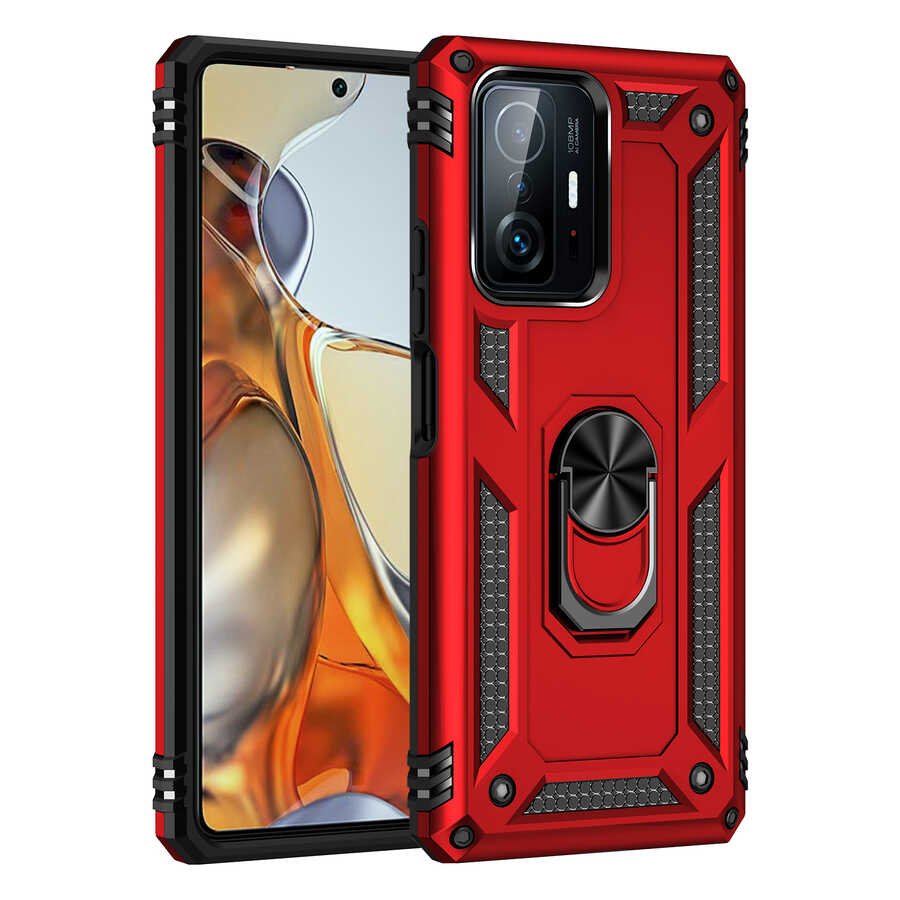Xiaomi Mi 11T Pro 5G Kılıf Zore Vega Kapak Gri