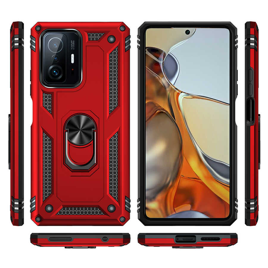 Xiaomi Mi 11T Pro 5G Kılıf Zore Vega Kapak Rose Gold