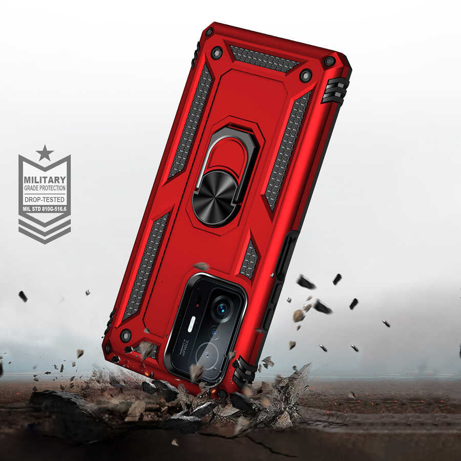 Xiaomi Mi 11T Pro 5G Kılıf Zore Vega Kapak Gri