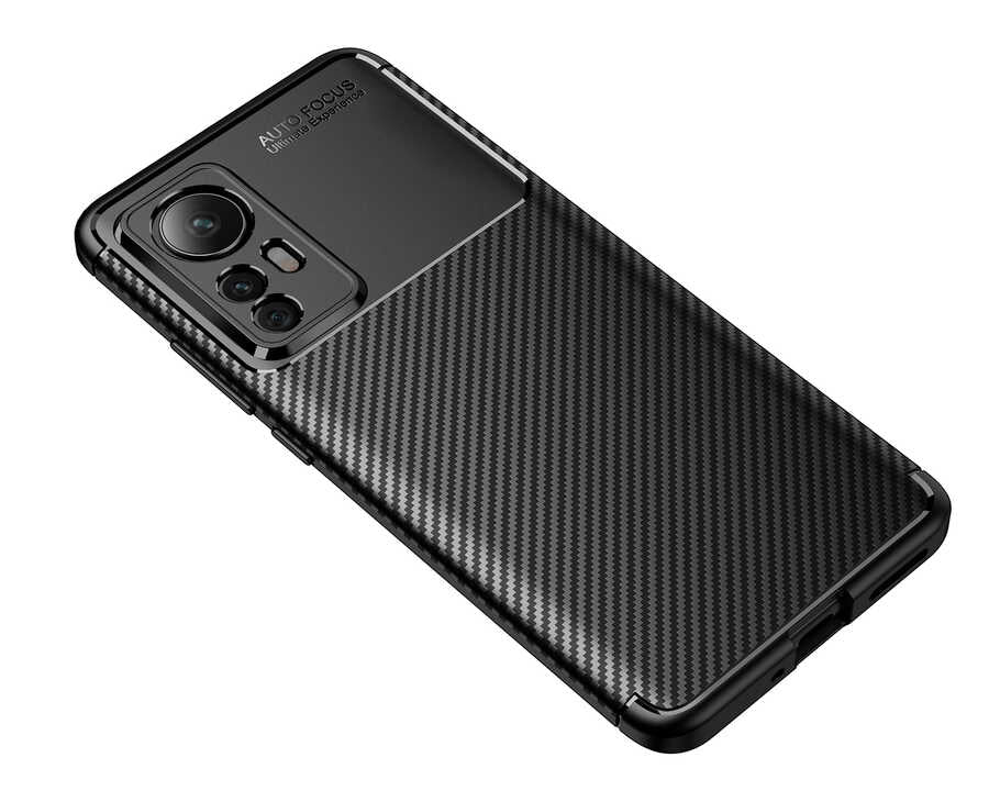 Xiaomi Mi 12 Kılıf Zore Negro Silikon Kapak Siyah