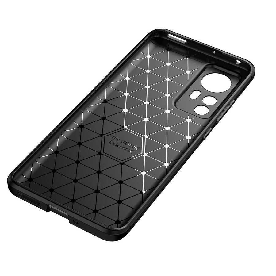 Xiaomi Mi 12 Kılıf Zore Negro Silikon Kapak Siyah