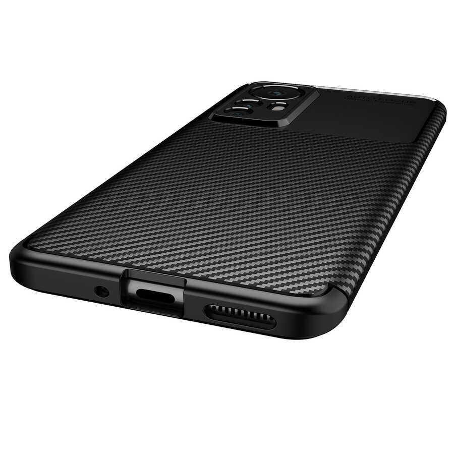 Xiaomi Mi 12 Kılıf Zore Negro Silikon Kapak Siyah