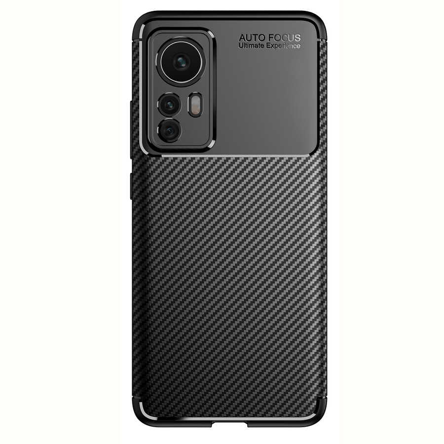 Xiaomi Mi 12 Kılıf Zore Negro Silikon Kapak Lacivert