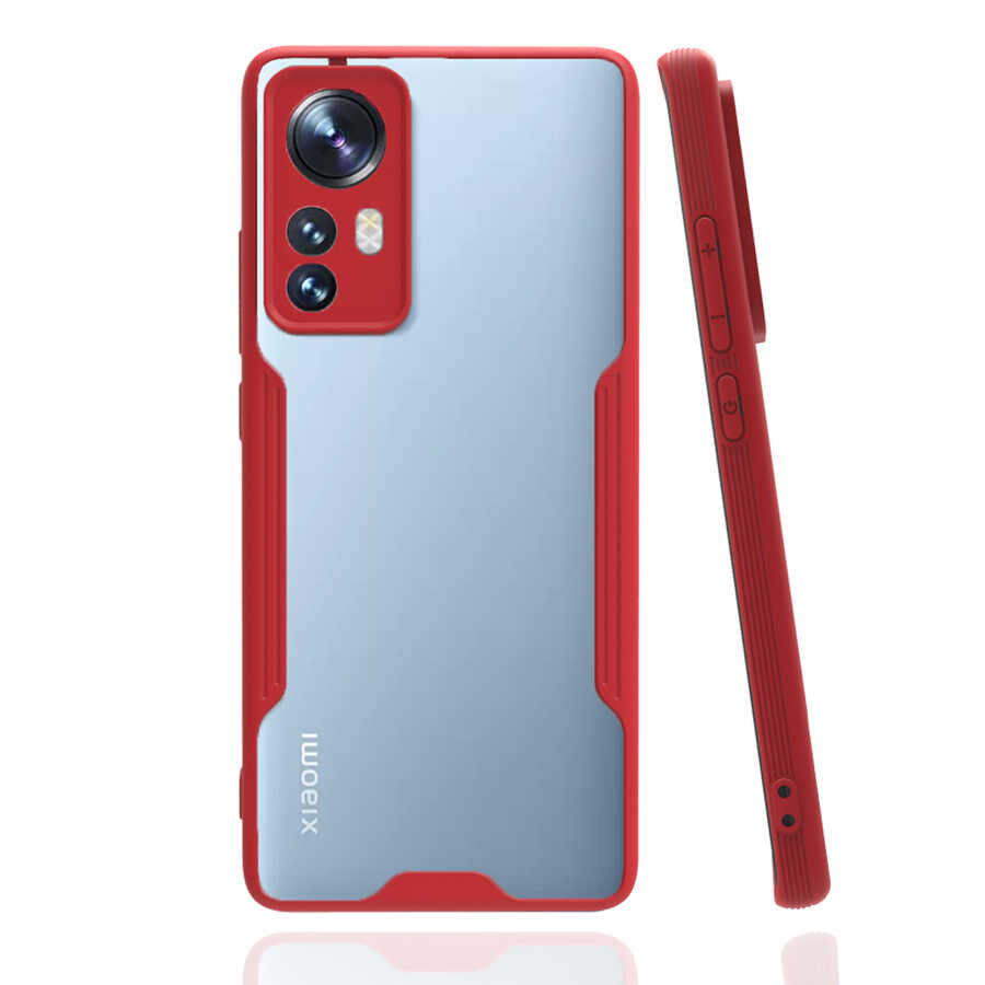 Xiaomi Mi 12 Kılıf Zore Parfe Kapak Kırmızı